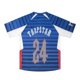 Trapstar Summer 25ss Mesh Short Sleeve Breathable Jersey High Street Hip Hop Cross-Border American Trend British Style T-Shirt