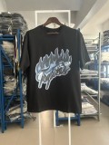Summer new t-shirt with paisley letter logo print, loose fit, trendy brand, unisex short sleeve