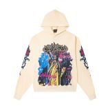 Cross-border 25ss autumn and winter new style direct-print washed vintage pure cotton hip-hop trendy hoodie sweatshirt