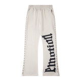 Cross-border trendy new  retro streetwear drawstring hip-hop loose casual pants
