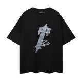 Cross-border letter print loose-fitting unisex short-sleeve T-shirt trendy