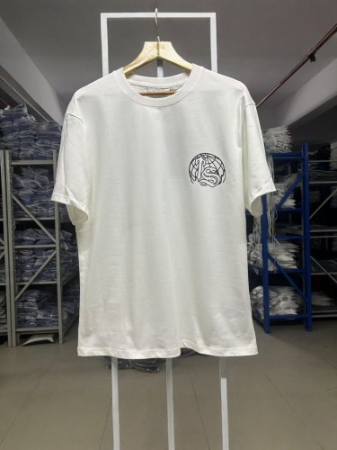 New printed short-sleeve T-shirt for men, loose fit, round neck, summer trendy casual top