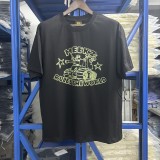 New printed short-sleeve T-shirt for men, summer pure cotton loose trendy top