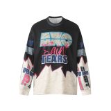 Cross-border foreign trade trendy new SAINT long-sleeve T-shirt, autumn and winter high street loose casual T-shirt for men and women