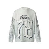 Cross-border foreign trade trendy new SAINT long-sleeve T-shirt, autumn and winter high street loose casual T-shirt for men and women