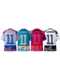 Supreme cross-border 25ss football jersey T-shirt mesh sports loose trendy unisex high street American style short sleeve