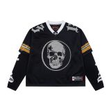 Cross-border American fashion 25 new model GodSpeed mesh casual versatile street hip-hop American jersey long-sleeve T-shirt