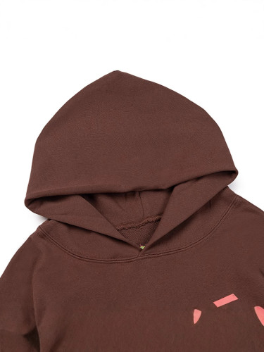 Sp5der cross-border trendy brand new loose casual printed hooded pure cotton spider web versatile American street style sweatshirt