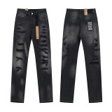 Cross-border trendy new Ksubi versatile printed high-quality washed vintage street hip-hop jeans