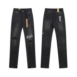 Cross-border trendy new Ksubi versatile printed high-quality washed vintage street hip-hop jeans