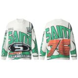 Cross-border foreign trade trendy new SAINT long-sleeve T-shirt, autumn and winter high street loose casual T-shirt for men and women