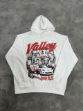 Cross-border American fashion brand VALE new vintage printed hoodie, American street hip-hop pure cotton versatile hooded sweatshirt