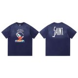 Cross-border American fashion Saint Michael vintage washed retro distressed loose-fit pure cotton short-sleeve T-shirt for men