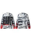 Cross-border foreign trade trendy new SAINT long-sleeve T-shirt, autumn and winter high street loose casual T-shirt for men and women