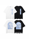Cross-border American fashion Trapstar brand American street hip-hop casual black and white printed pure cotton short-sleeve T-shirt