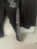 New cross-border  trendy black printed wide-leg sports pants, versatile for hip-hop and dancing