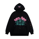 Sp5der 555 Letter Print Hooded Sweatshirt Unisex Versatile Casual Wear
