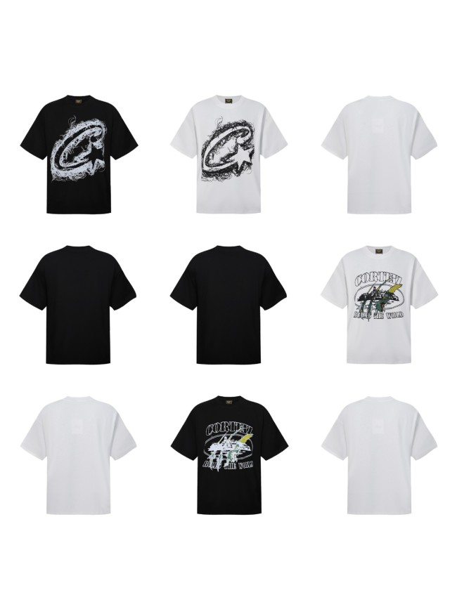 Corteiz large C print short-sleeve T-shirt for men, loose and casual, trendy brand, summer thin and breathable