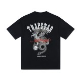 TRapstar American fashion brand black and white printed casual short-sleeve T-shirt
