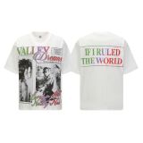 Cross-border American fashion VALE retro hip-hop street style American pure cotton short-sleeve T-shirt with character print