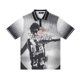 Trapstar Summer 25ss Mesh Short Sleeve Breathable Jersey High Street Hip Hop Cross-Border American Trend British Style T-Shirt