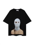 New printed short-sleeve T-shirt for men, summer loose fit, trendy brand, breathable and sweat-absorbent
