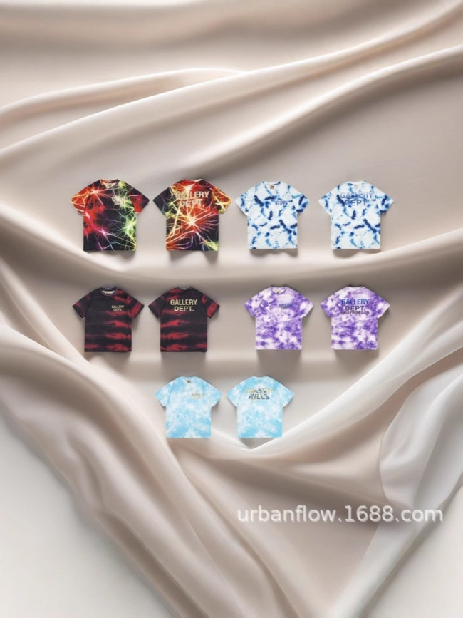 GALLERY DEPT digital print T-shirt, summer European and American style, 3D printed short-sleeve trendy brand