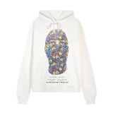 Printed hooded sweatshirt for couples, loose fit, new autumn style