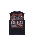 Retrovert American fashion brand classic letter logo printed loose T-shirt for men and women, summer trendy loose fit