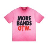 TRapstar trendy American-style letter print vintage washed short-sleeve T-shirt for cross-border sales