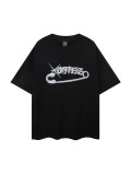 Corteiz Alcatraz print short-sleeve T-shirt, unisex trendy casual summer couple style