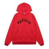 sp5der Spider Web Cross-Border Street Style Heavyweight Fleece Full-Diamond Autumn-Winter Loose Casual Hooded Sweatshirt