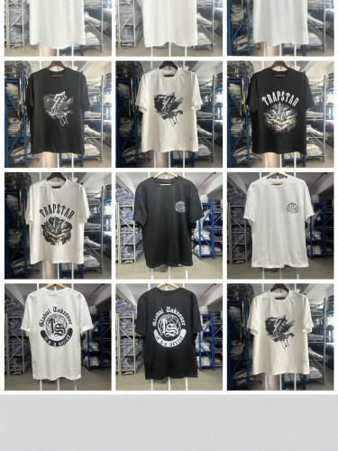 Trapstar's new summer loose-fitting short-sleeve T-shirt, unisex printed trendy top