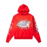 Cross-border American fashion Hellstar vintage high street hoodie with horse print, American hip-hop street style fleece sweatshirt