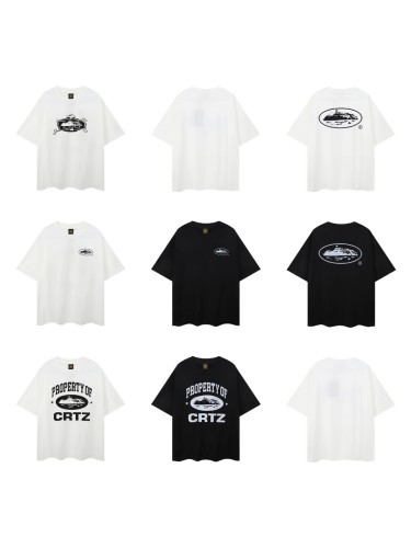 American-style trendy brand creative print loose-fitting short-sleeve T-shirt for summer, unisex