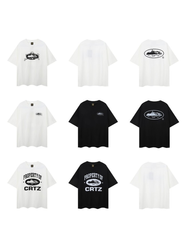 American-style trendy brand creative print loose-fitting short-sleeve T-shirt for summer, unisex