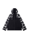 Cross-border American fashion brand Corteiz's new Alcatraz series windproof, waterproof, reflective streetwear jacket