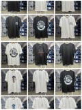 New American-style trendy brand printed loose short-sleeve T-shirt for men, summer casual breathable couple style