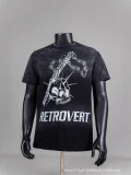 Retrovert trendy brand classic letter logo printed casual T-shirt for men and women, vintage loose fit, short sleeve, antibacterial