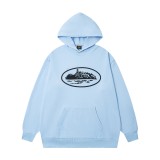New cross-border Corteiz Alcatraz classic American streetwear printed pure cotton casual hooded sweatshirt