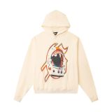 Cross-border 25ss autumn and winter new style direct-print washed vintage pure cotton hip-hop trendy hoodie sweatshirt