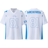 ARCHIUES Spring/Summer New Digital Print Cross-Border Mesh Jersey Unisex Short-Sleeve T-Shirt American Fashion