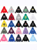 Cross-border American fashion sp5der loose-fitting American hip-hop street casual versatile pure cotton printed hoodie
