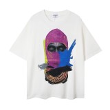 Cross-border foreign trade niche trendy brand loose-fitting short-sleeve T-shirt for men, new summer style, pure cotton with print