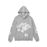 Cross-border American fashion sp5der loose-fitting American hip-hop street casual versatile pure cotton printed hoodie