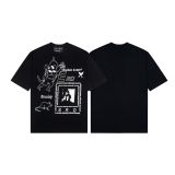 E.R.D.Melancholic Rich Kid Trendy American Style Printed Casual Short Sleeve T-Shirt