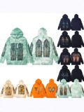 Cross-border American fashion who decides war retro American hip-hop pure cotton versatile hooded pullover sweatshirt