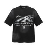 Trendy new Hellstar printed short-sleeve T-shirt, loose fit for men and women, summer fashion trendy top