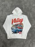 Cross-border American fashion brand VALE new vintage printed hoodie, American street hip-hop pure cotton versatile hooded sweatshirt