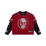 Cross-border American fashion 25 new model GodSpeed mesh casual versatile street hip-hop American jersey long-sleeve T-shirt